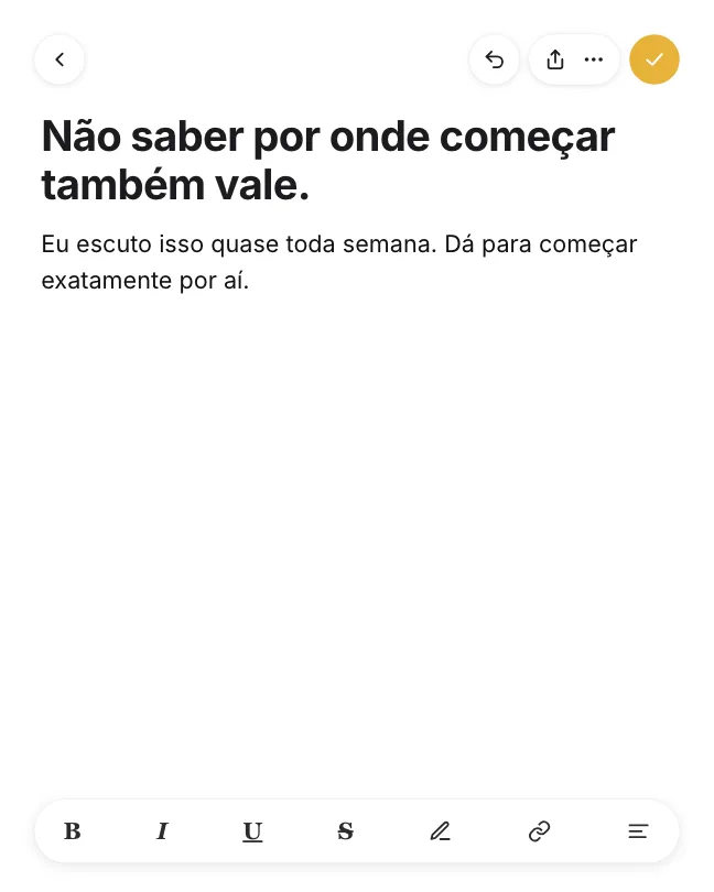 Slide de dentro no estilo Notas